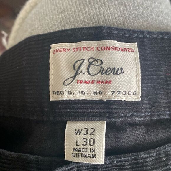 Vintage J.CREW Slim Pant Black Corduroy 32 X 30 - Picture 5 of 7